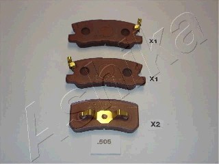 Тормозные колодки задние дисковые BOSCH арт. 51-05-505
