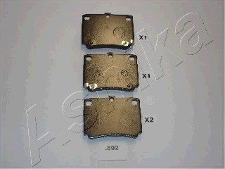 Тормозные колодки задние дисковые KAVO PARTS арт. 51-05-592