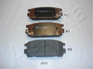 Тормозные колодки задние дисковые NIPPARTS арт. 51-0H-H03