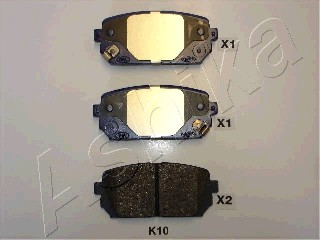 Тормозные колодки задние дисковые DELPHI арт. 51-0K-K10