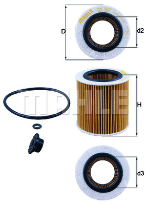 Масляный фильтр BOSCH арт. OX 387D1