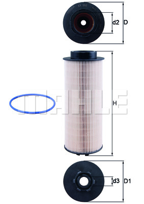 Фільтр палива HENGST FILTER арт. KX262D