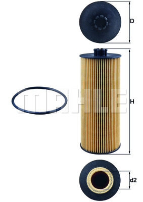 Фільтр масляний MAN TGL 8.250-12.250 08-/TGM 08- HENGST FILTER арт. OX155D