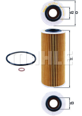 Масляный фильтр BMW арт. OX 177/3D