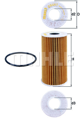 Масляный фильтр MANN-FILTER арт. OX 441D