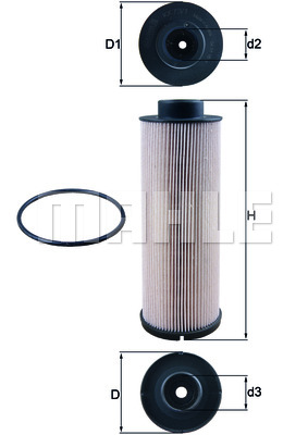 Фільтр паливний MANN-FILTER арт. KX731D