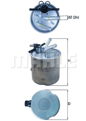 Топливный фильтр PURFLUX арт. KL 440/37
