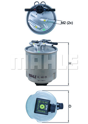 Топливный фильтр WIX FILTERS арт. KL 440/39