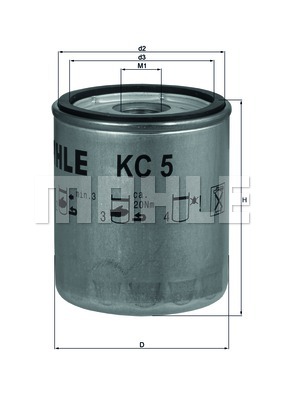 Топливный фильтр UFI арт. KC 5