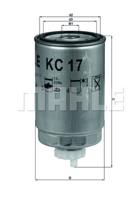 Фільтр палива FRAM арт. KC17D