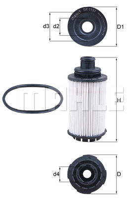 Масляный фильтр BOSCH арт. OX 1137D