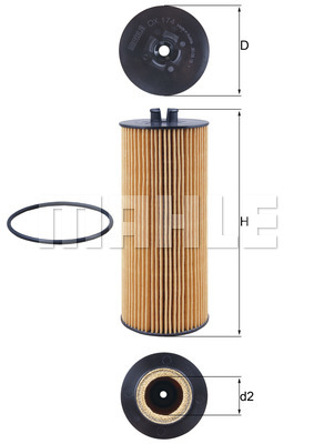 Фільтр масляний MB Atego 98- (OM902/906) MANN-FILTER арт. OX174D