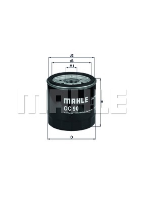 Масляный фильтр MANN-FILTER арт. OC90