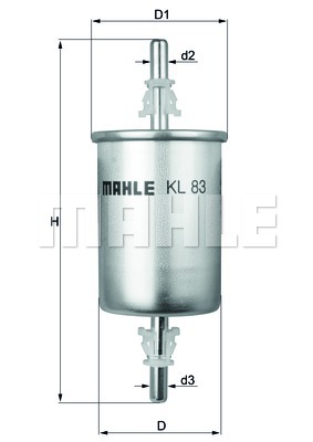 Топливный фильтр MANN-FILTER арт. KL 83