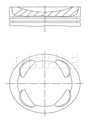 Поршень MAHLE 081 PI 00104 000