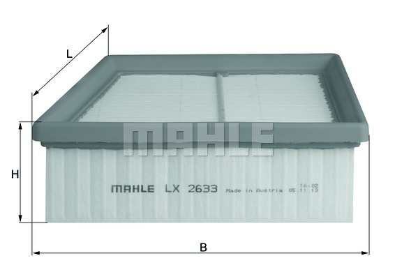 Воздушный фильтр BLUE PRINT арт. LX 2633