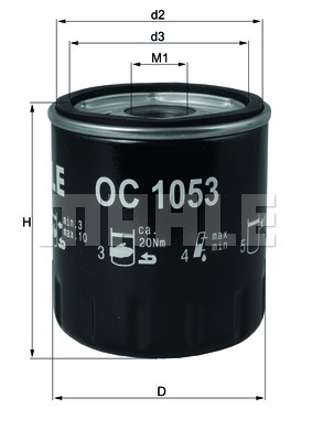 Масляный фильтр BOSCH арт. OC 1053