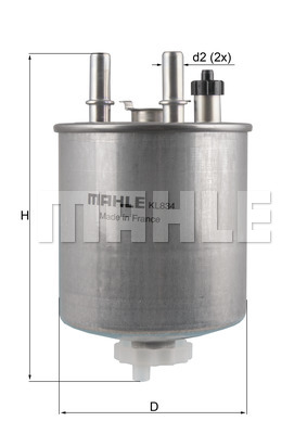 Топливный фильтр UFI арт. KL 834