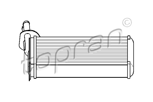 Радиатор печки THERMOTEC арт. 108614
