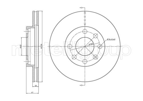 Тормозной диск передний HELLA PAGID арт. 800-096