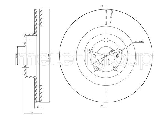 Тормозной диск BOSCH арт. 800-1132C