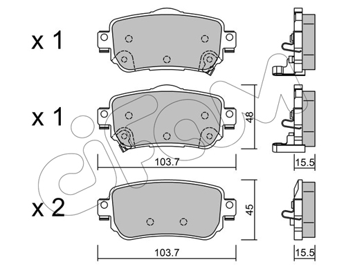 Тормозные колодки дисковые TRW арт. 822-1011-0