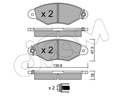 Тормозные колодки дисковые TRW арт. 822-253-0