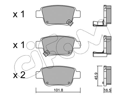 Гальмівні колодки зад. Toyota Avensis 00-08 (Bosch) ICER арт. 822-451-0