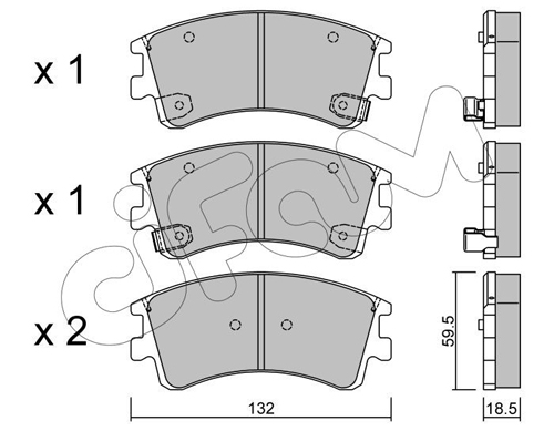 Тормозные колодки дисковые TRW арт. 822-476-0
