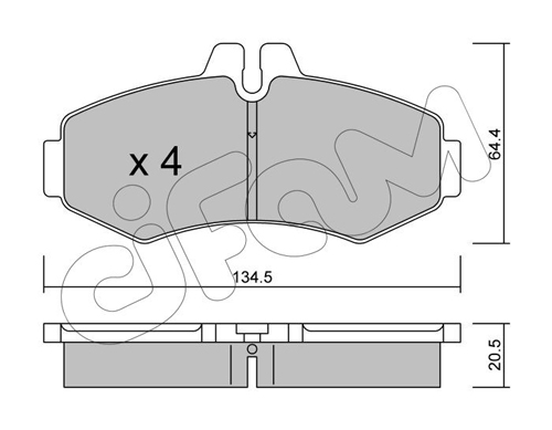 Тормозные колодки дисковые ICER арт. 822-573-0