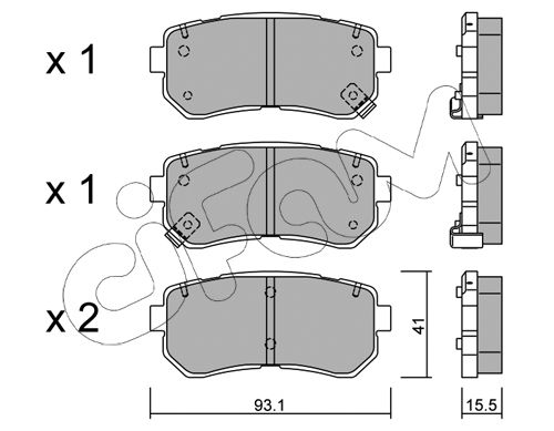 Колодки гальмівні задн. Accent/Ceed/Cerato/Creta/i20 (05-21) DELPHI арт. 822-725-0