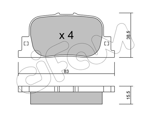 Тормозные колодки дисковые BOSCH арт. 822-752-0