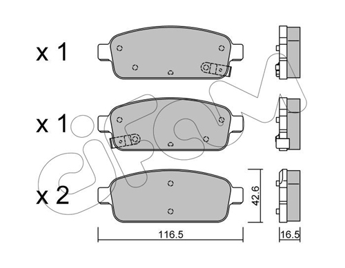 Тормозные колодки дисковые BOSCH арт. 822-840-0