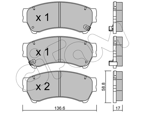 Колодки гальмівні пер. Mazda 6 07-13 FERODO арт. 822-924-0