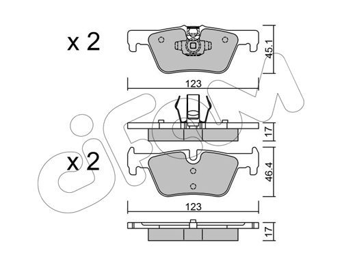 Тормозные колодки дисковые BMW арт. 822-962-0