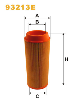 Фільтр повітряний HENGST FILTER арт. 93213E