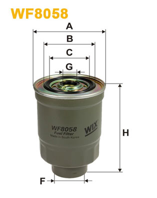 Топливный фильтр MFILTER арт. WF8058