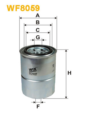 Топливный фильтр PURFLUX арт. WF8059