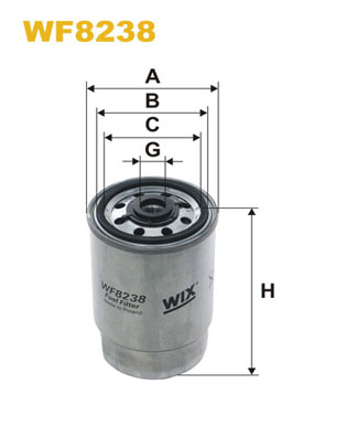 Фільтр паливний VW Passat 1.9 TDI 98-00/Skoda Superb 1.9TDI 01-08 PURFLUX арт. WF8238