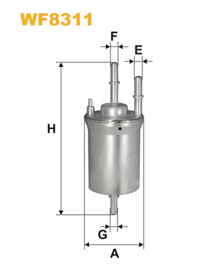 Топливный фильтр MANN-FILTER арт. WF8311