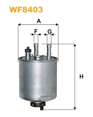 Топливный фильтр MECAFILTER арт. WF8403