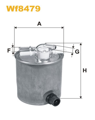 Топливный фильтр MANN-FILTER арт. WF8479