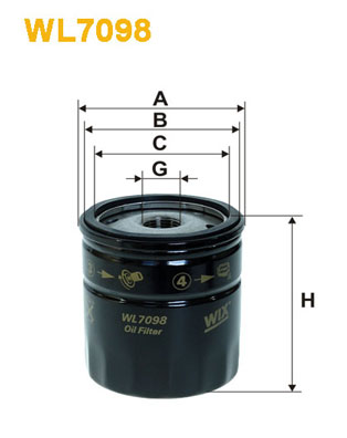 Масляный фильтр MANN-FILTER арт. WL7098