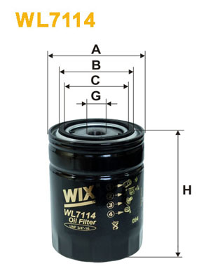 Масляный фильтр VAG арт. WL7114