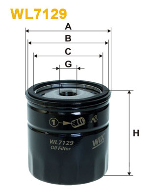 Масляный фильтр KNECHT арт. WL7129