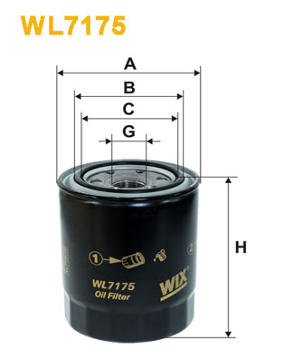 Масляный фильтр BOSCH арт. WL7175