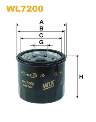 Масляный фильтр UFI арт. WL7200