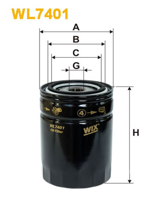 Масляный фильтр KNECHT арт. WL7401