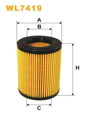Масляный фильтр KNECHT арт. WL7419