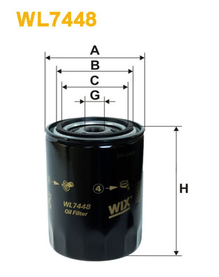 Масляный фильтр VAG арт. WL7448